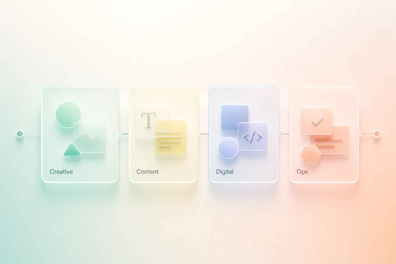 Execution support across creative, content, and operations
